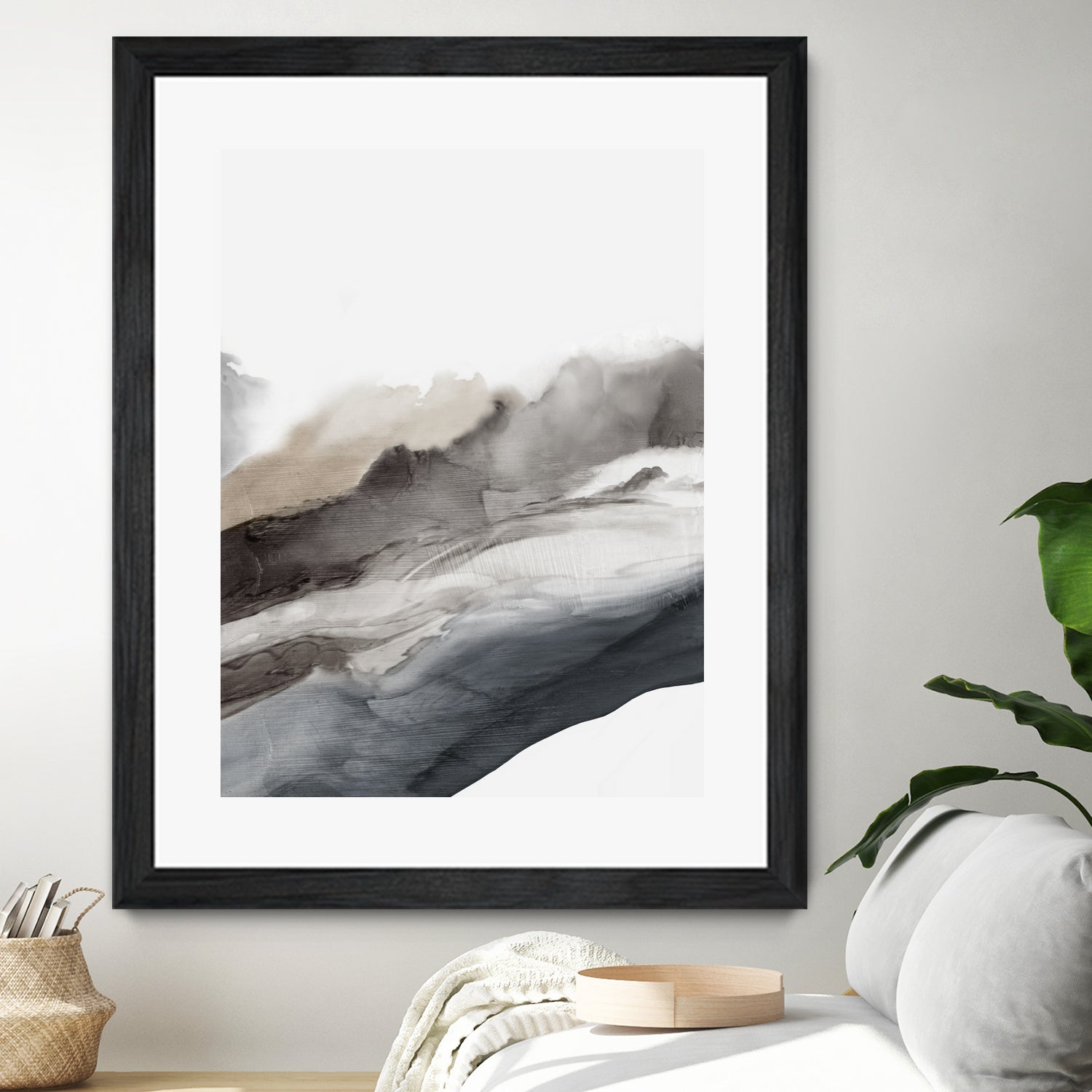 Serene Cascade II by PI Studio  on GIANT ART - beige abstract