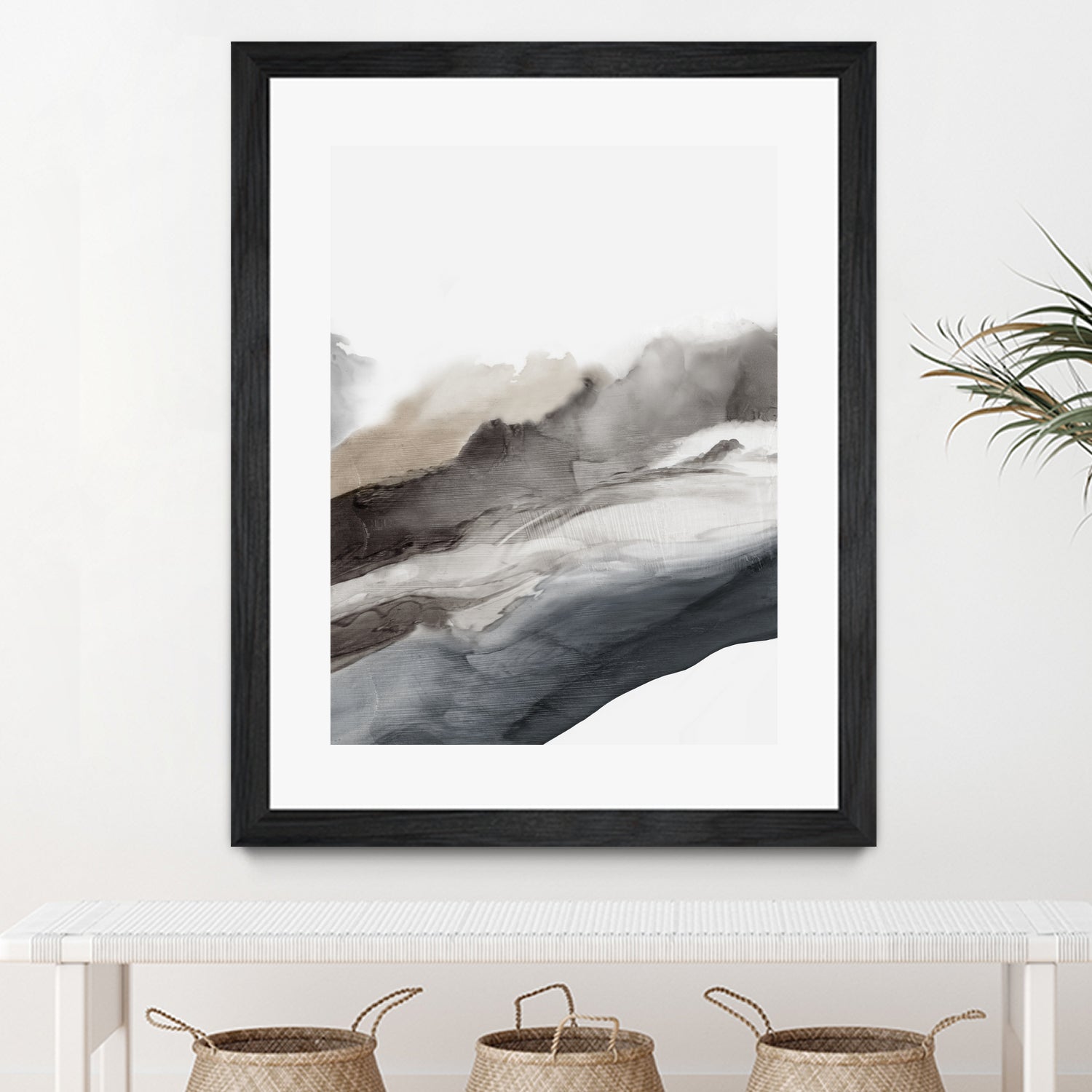 Serene Cascade II by PI Studio  on GIANT ART - beige abstract