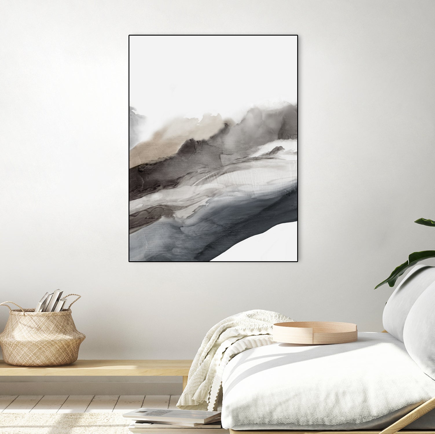 Serene Cascade II by PI Studio  on GIANT ART - beige abstract