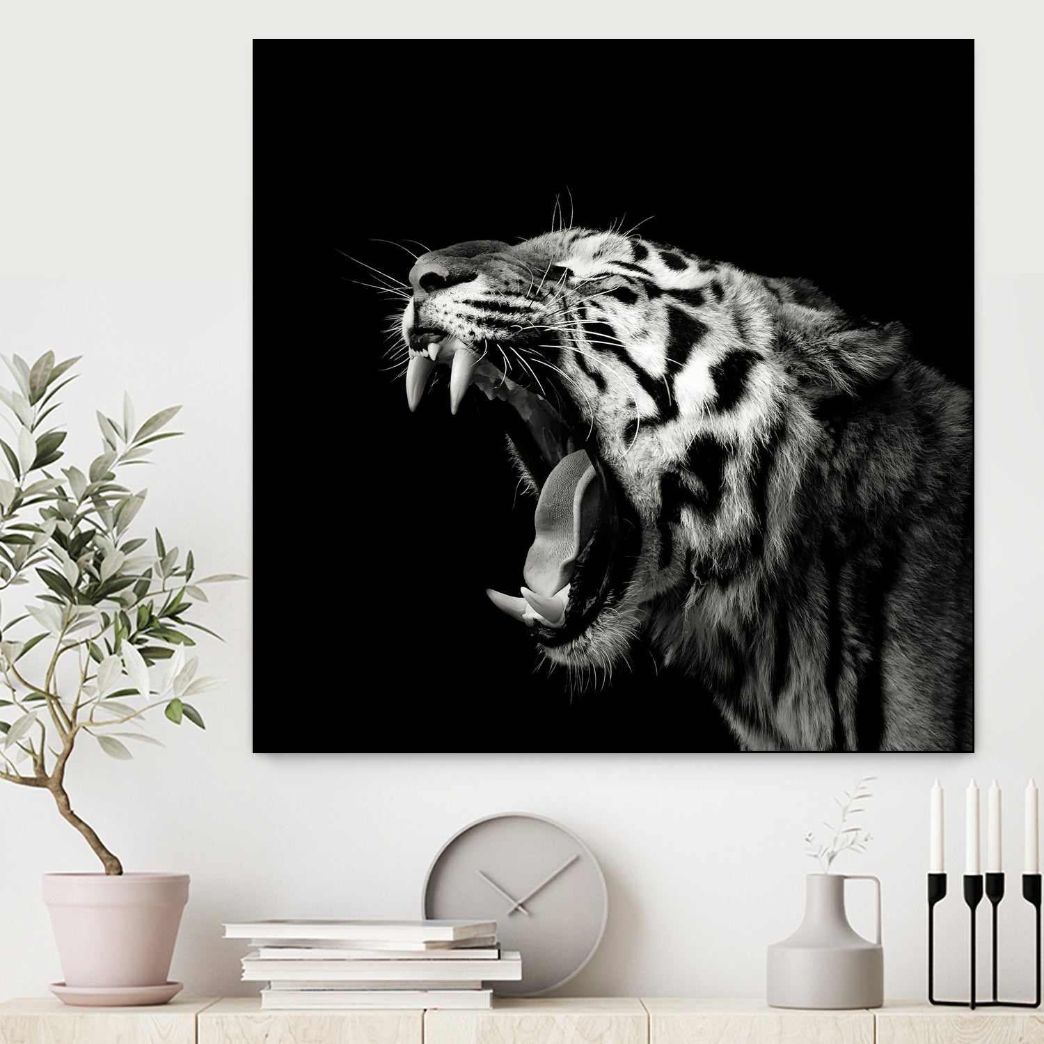 Primal Yawn #4 by Christian Meermann on GIANT ART - feline animal feline