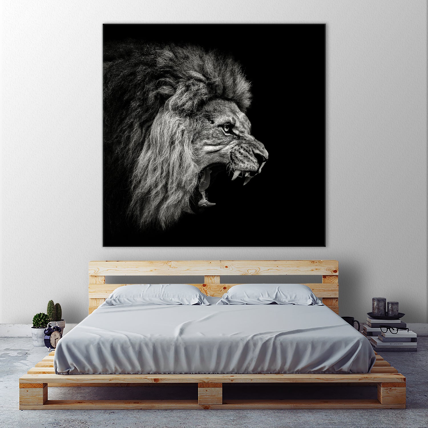 Roaring Lion #2 by Christian Meermann on GIANT ART - feline animal feline