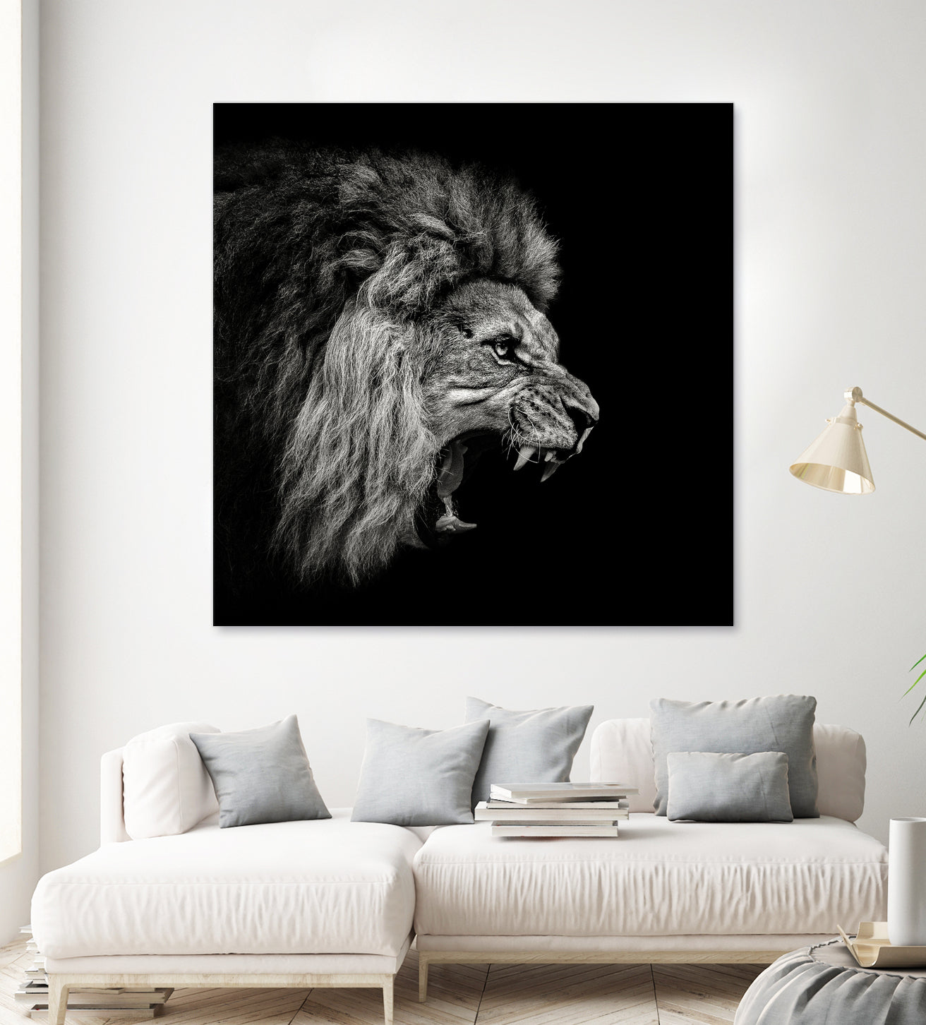 Roaring Lion #2 by Christian Meermann on GIANT ART - feline animal feline