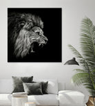 Roaring Lion #2 by Christian Meermann on GIANT ART - feline animal feline