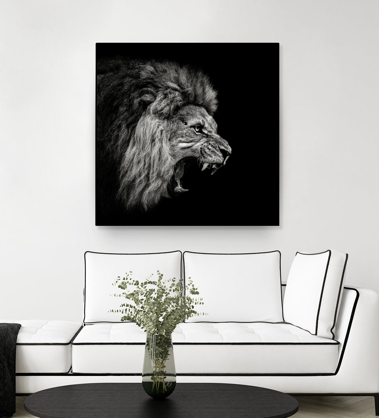 Roaring Lion #2 by Christian Meermann on GIANT ART - feline animal feline