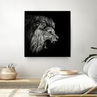 Roaring Lion #2 by Christian Meermann on GIANT ART - feline animal feline