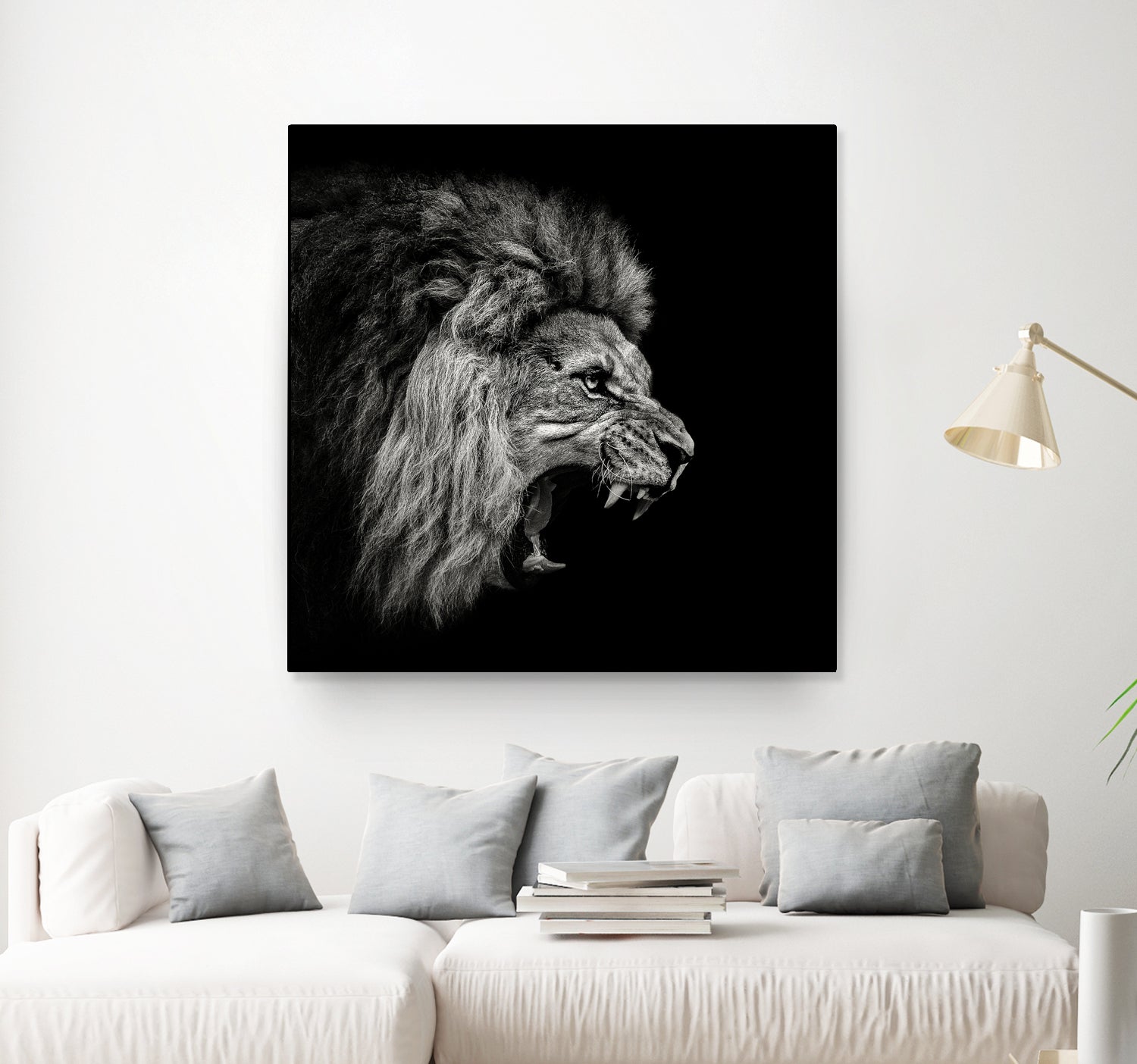 Roaring Lion #2 by Christian Meermann on GIANT ART - feline animal feline