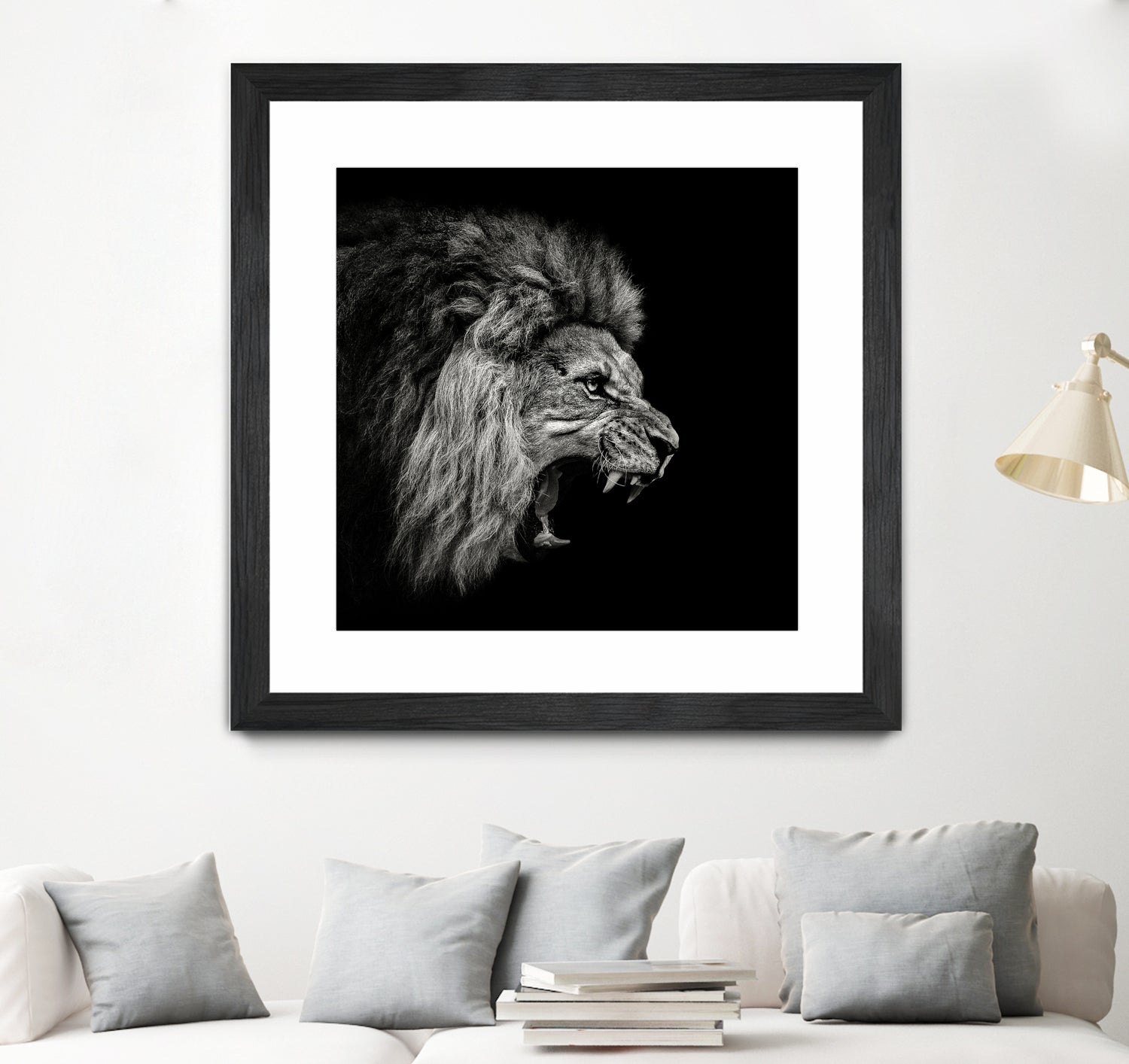 Roaring Lion #2 by Christian Meermann on GIANT ART - feline animal feline
