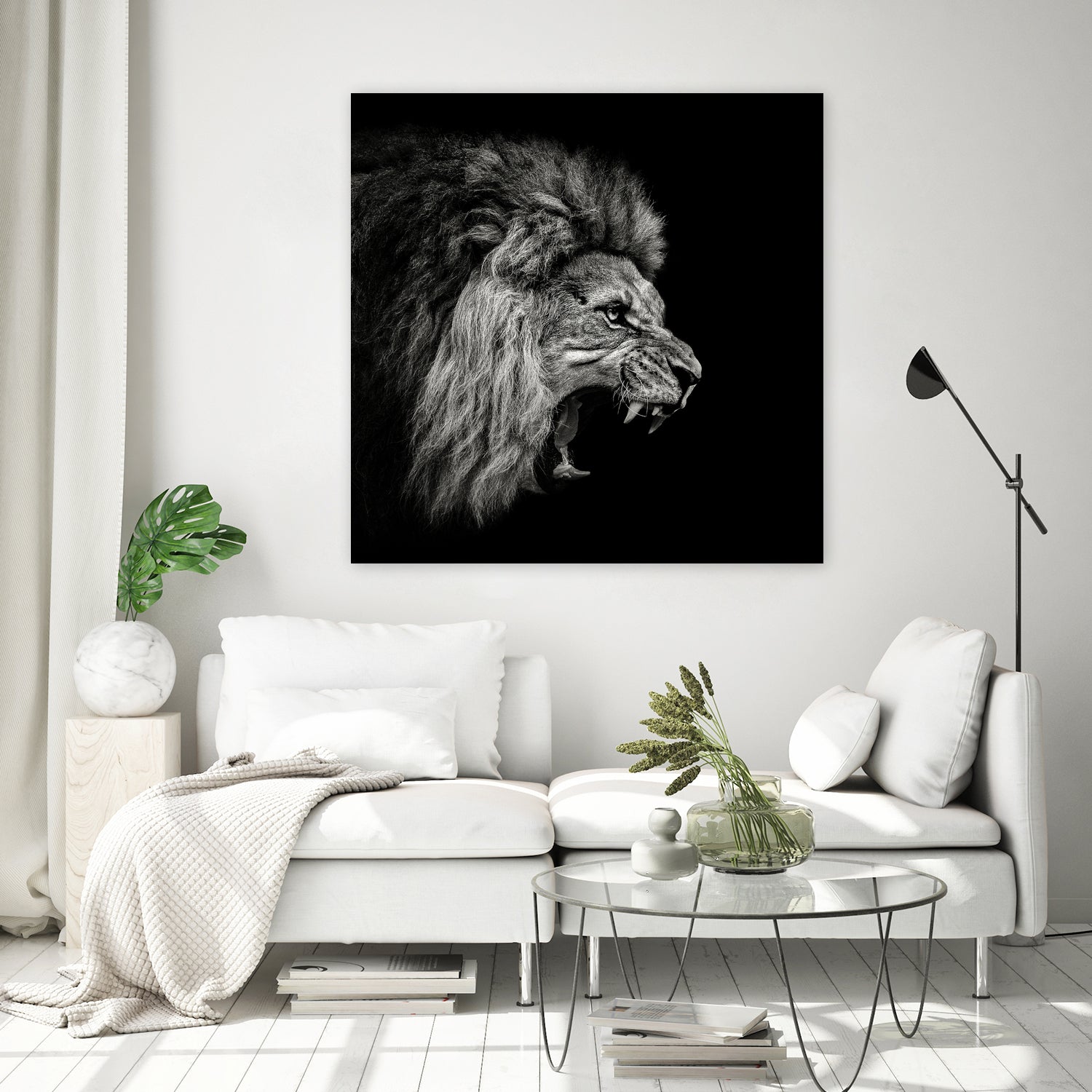 Roaring Lion #2 by Christian Meermann on GIANT ART - feline animal feline