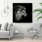 Roaring Lion #2 by Christian Meermann on GIANT ART - feline animal feline