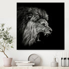 Roaring Lion #2 by Christian Meermann on GIANT ART - feline animal feline