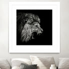 Roaring Lion #2 by Christian Meermann on GIANT ART - feline animal feline