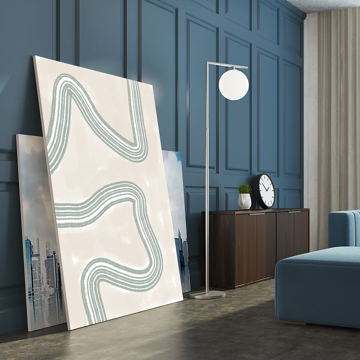 Curved Tranquility by uplusmestudio on GIANT ART - abstract abstract artwork