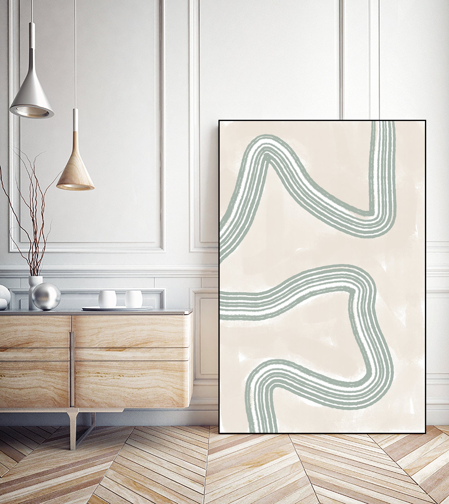 Curved Tranquility by uplusmestudio on GIANT ART - abstract abstract artwork