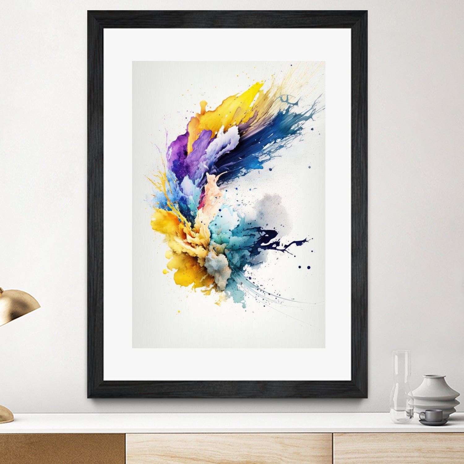 Mystic Fluidity by Mauro on GIANT ART - watercolors illustration watercolors