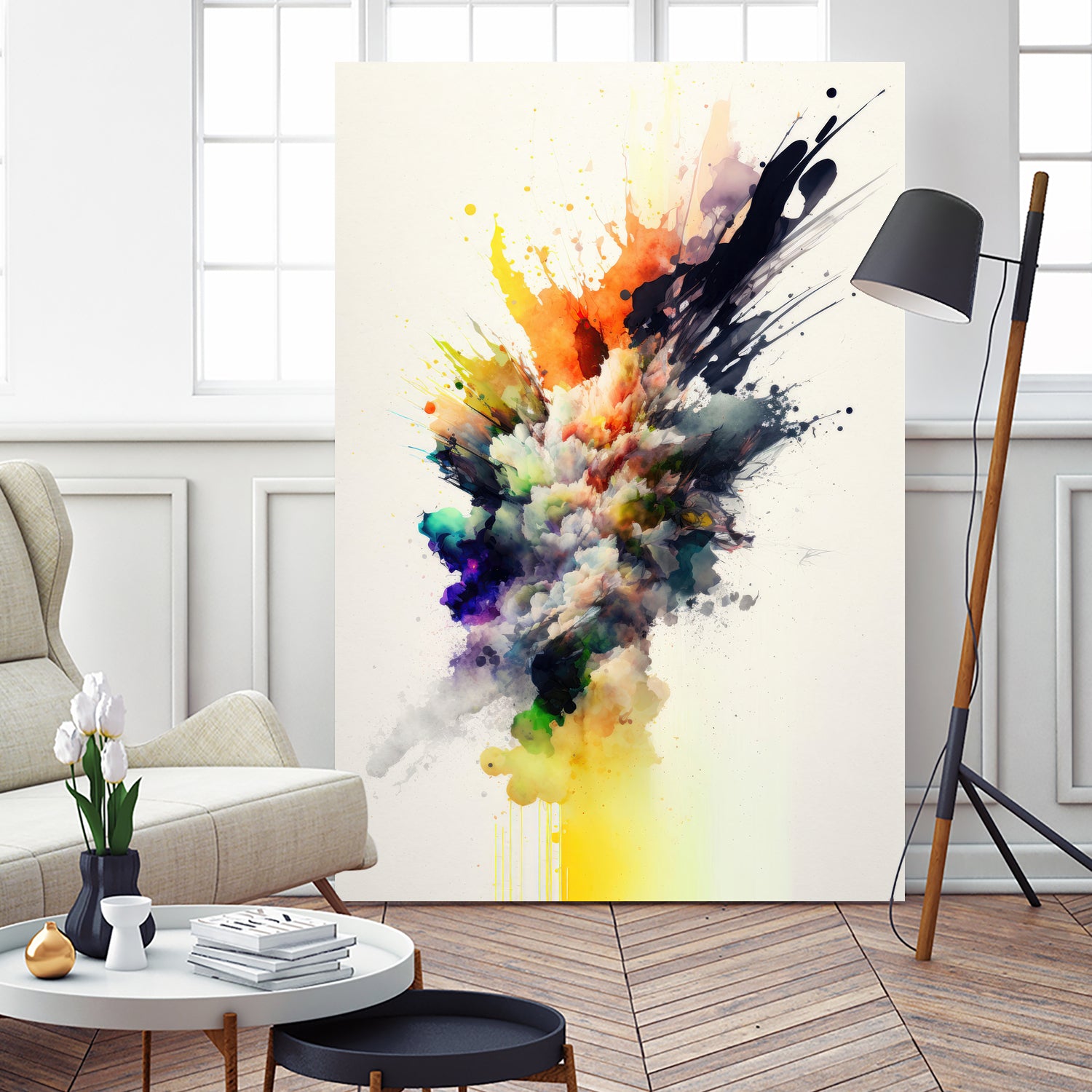 Colorful Explosion by Mauro on GIANT ART - splatter illustration splatter