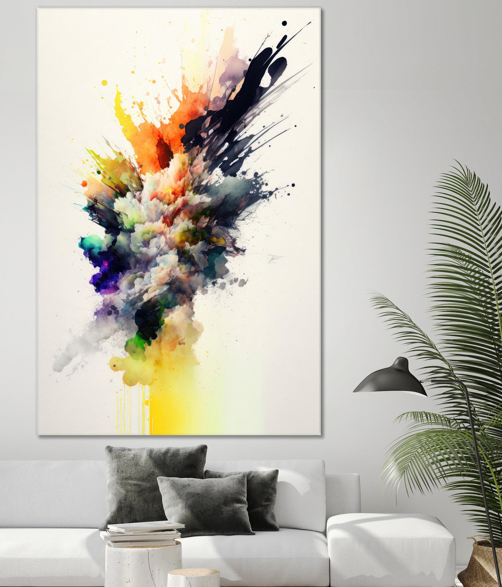 Colorful Explosion by Mauro on GIANT ART - splatter illustration splatter