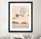 Airballoons In Dessert by Ivy on GIANT ART - illustration hot air balloon