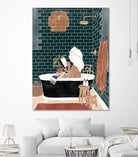 Bathroom Babe by Ivy Green Illustrations on GIANT ART - home illustration home