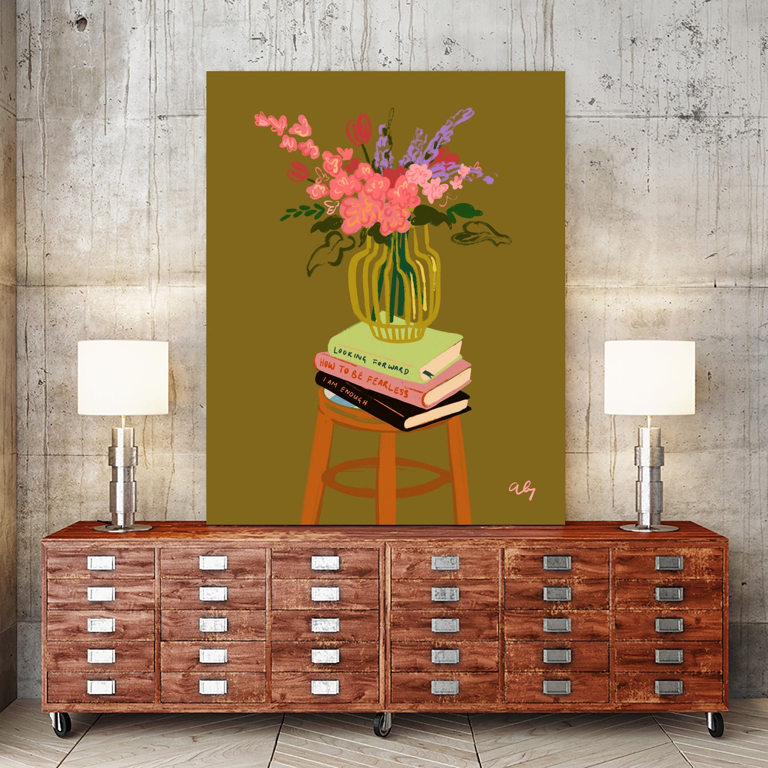 Floral Vase by Arty on GIANT ART - flowers and plants flower