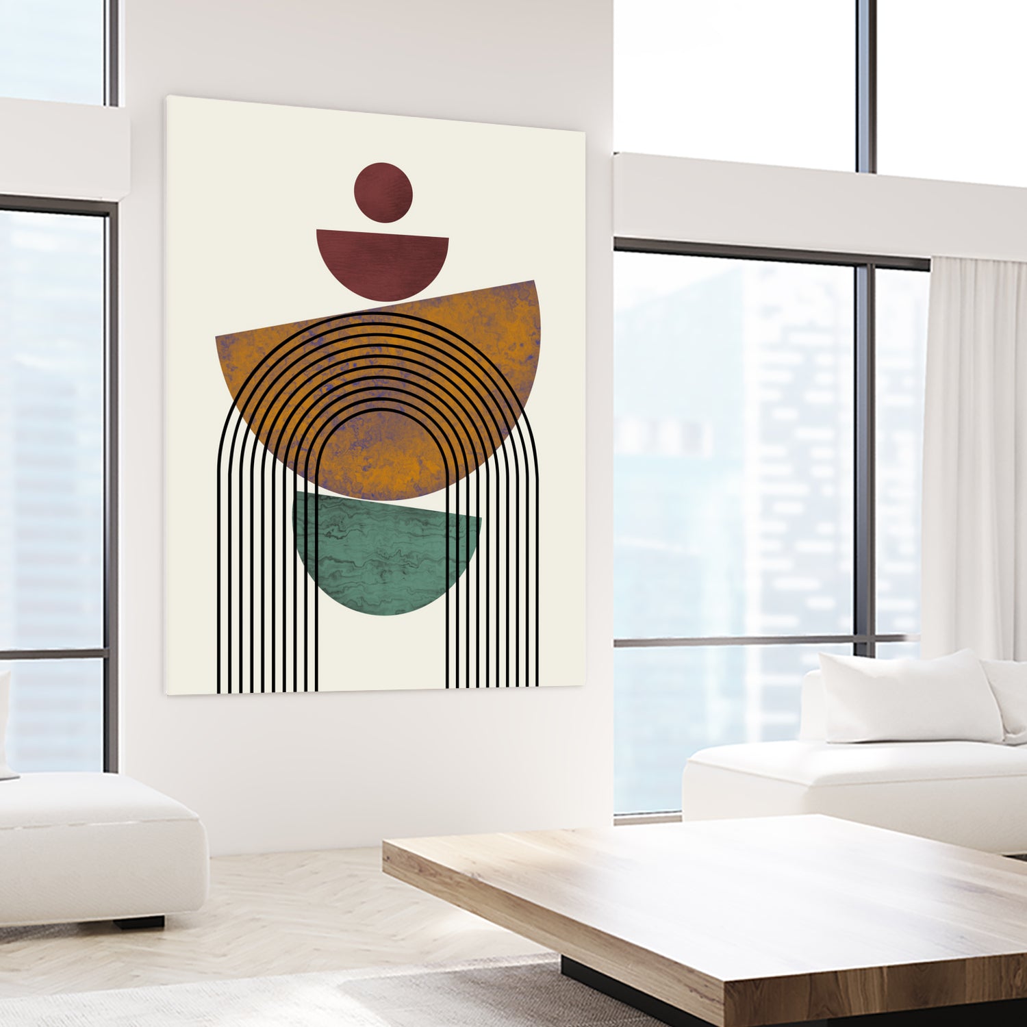 Textured Mid Century Composition by Little Dean on GIANT ART - illustration abstract wall art