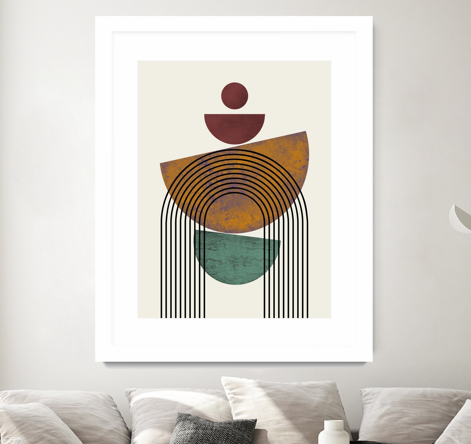 Textured Mid Century Composition by Little Dean on GIANT ART - illustration abstract wall art