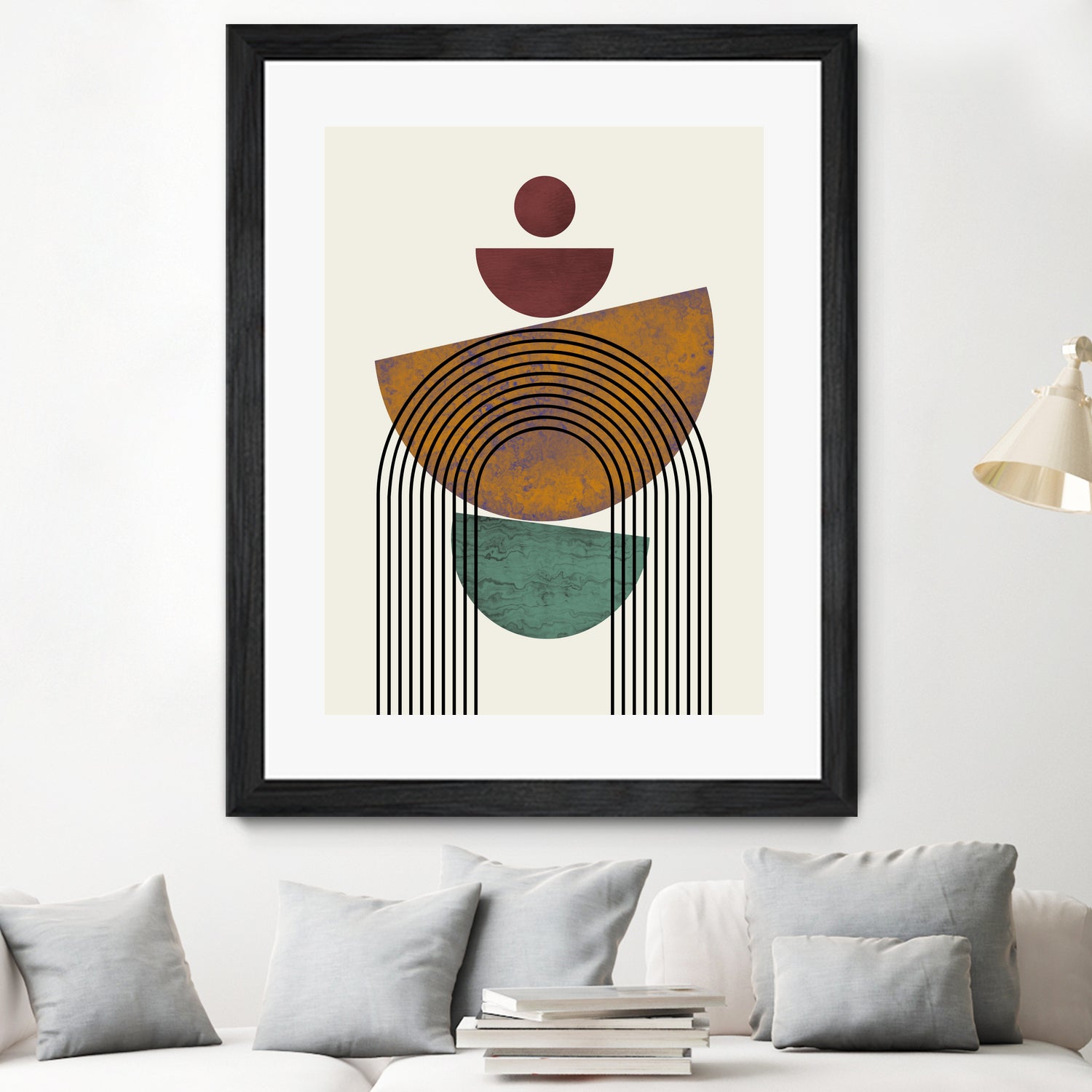 Textured Mid Century Composition by Little Dean on GIANT ART - illustration abstract wall art