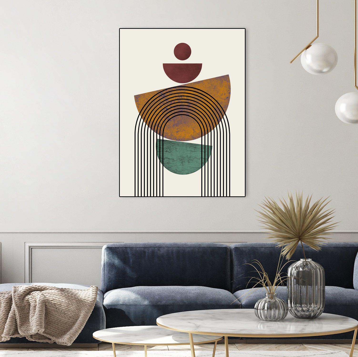 Textured Mid Century Composition by Little Dean on GIANT ART - illustration abstract wall art
