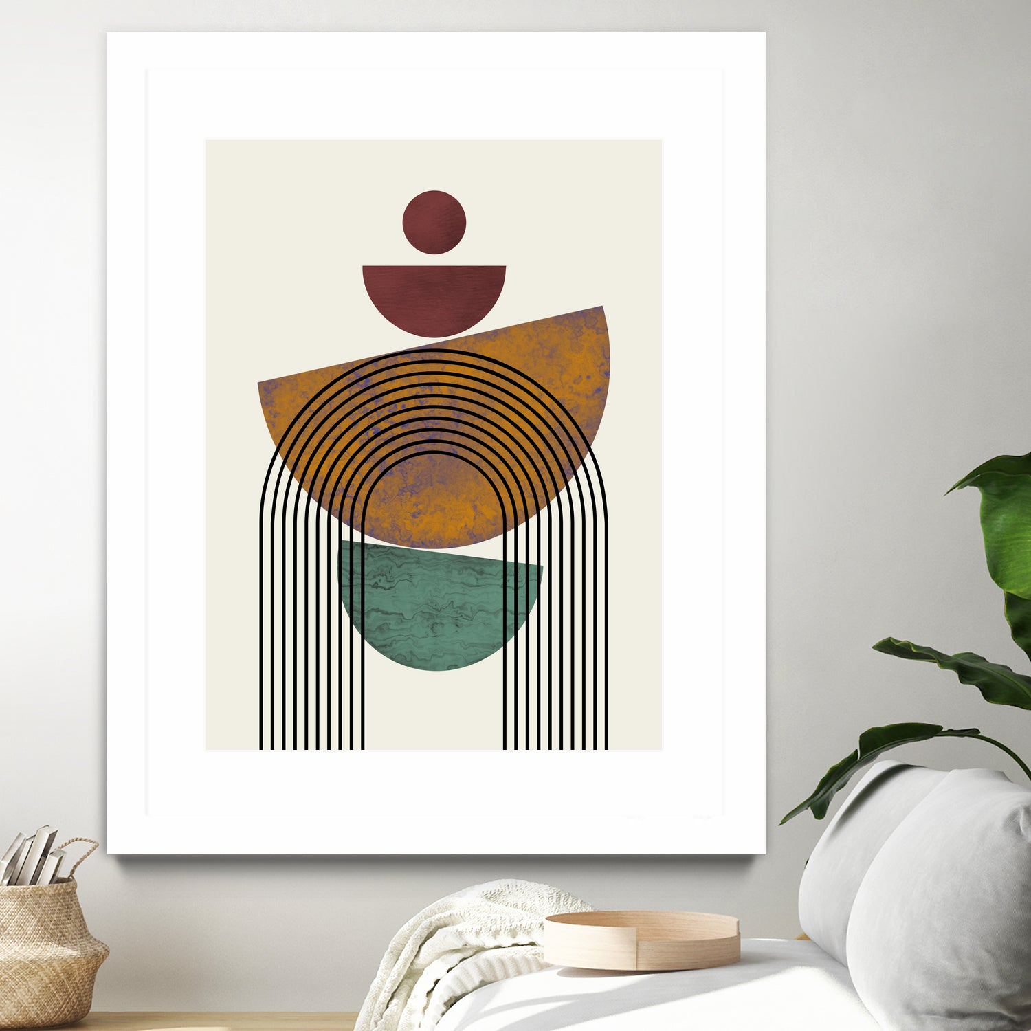 Textured Mid Century Composition by Little Dean on GIANT ART - illustration abstract wall art