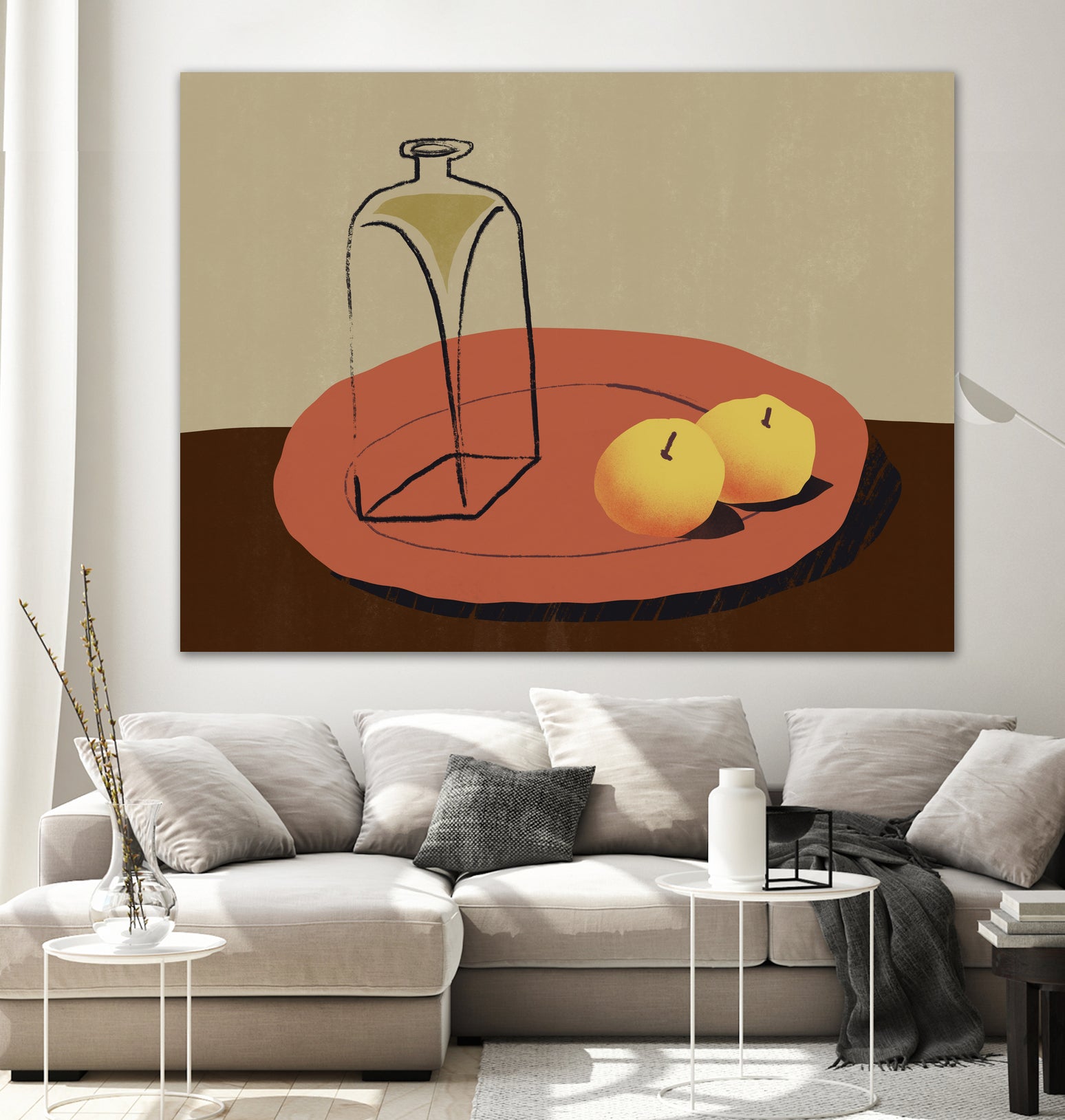 Jar and apple by Little Dean on GIANT ART - illustration still life art