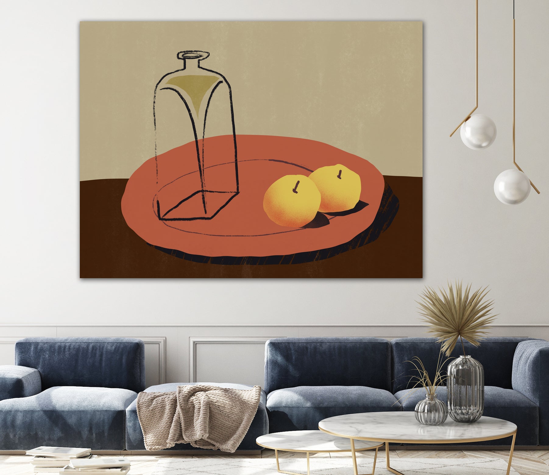 Jar and apple by Little Dean on GIANT ART - illustration still life art