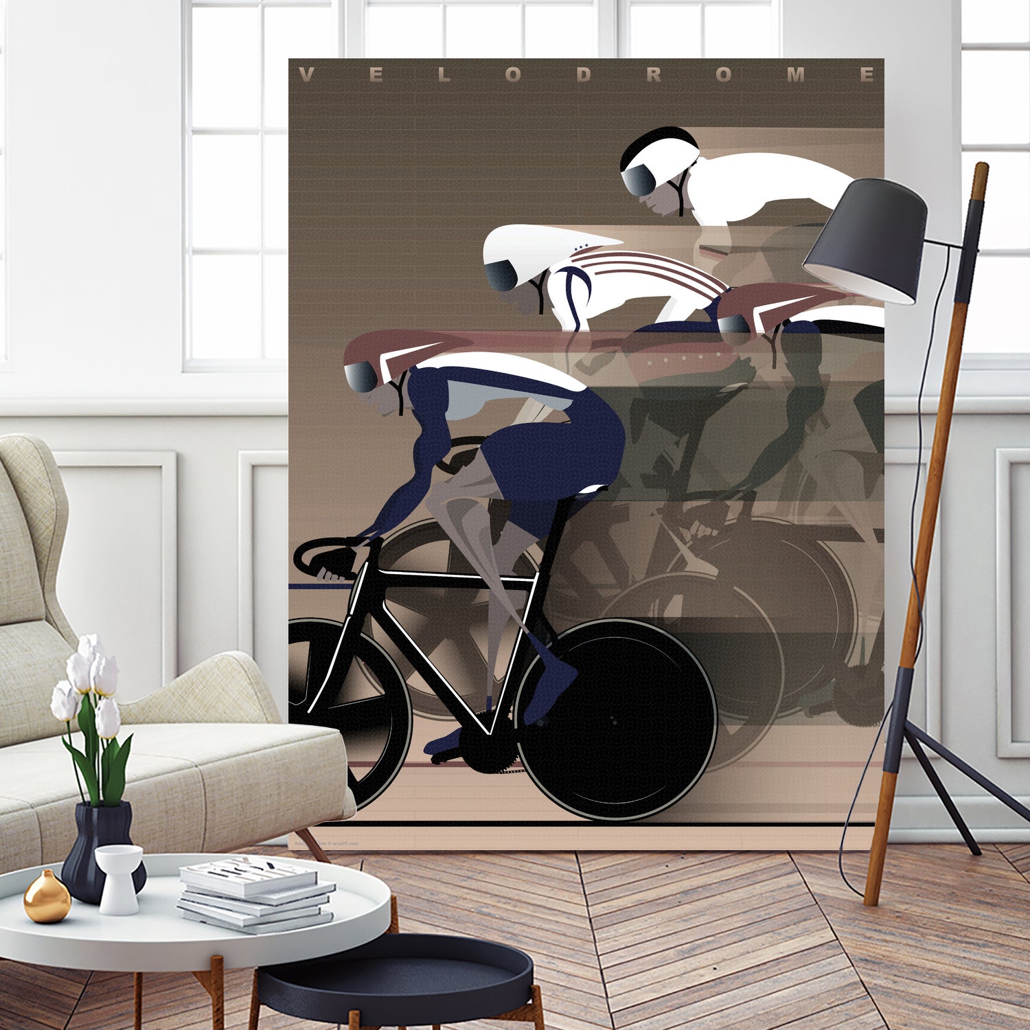 Velodrome by Wyatt 9 on GIANT ART - vintage poster,vintage,retro,old,poster,retro poster,old poster,text,vehicles,grand tour,bicycle,bike,bikes,transportaiton,bicycles,transportation,graphic,word, words, letter, letters, inspiration, inspirational,illustration,vehicle,sport,sports,action,biking,bicycling,cycling,person,people,bike ride,bike rider,bike riding,bicyclist,bike riders,bicyclists,race,racing,helmet,helmets,bicycle shop,family tree,high key,high-