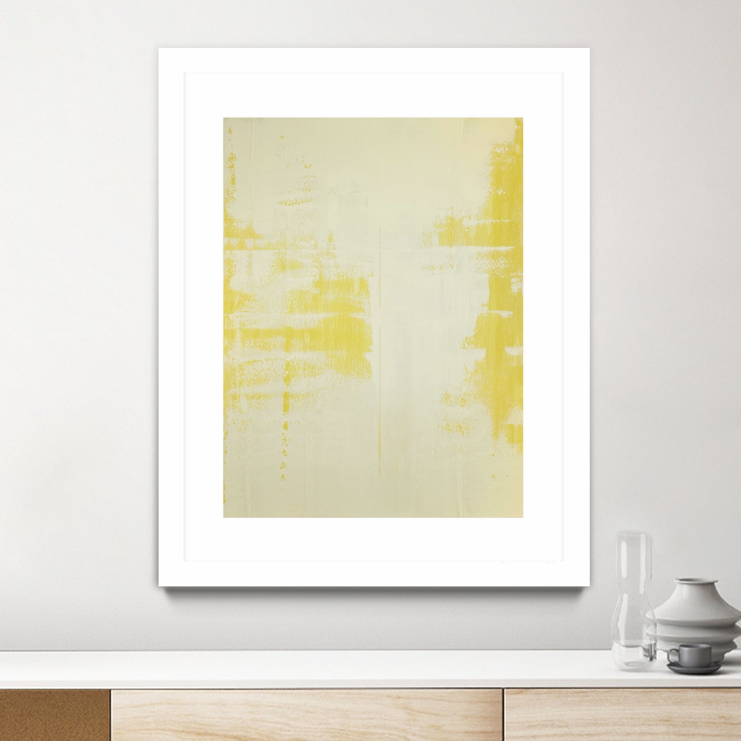 SUNNY SIDE UP by Gustaf Tidholm on GIANT ART - abstract yellow