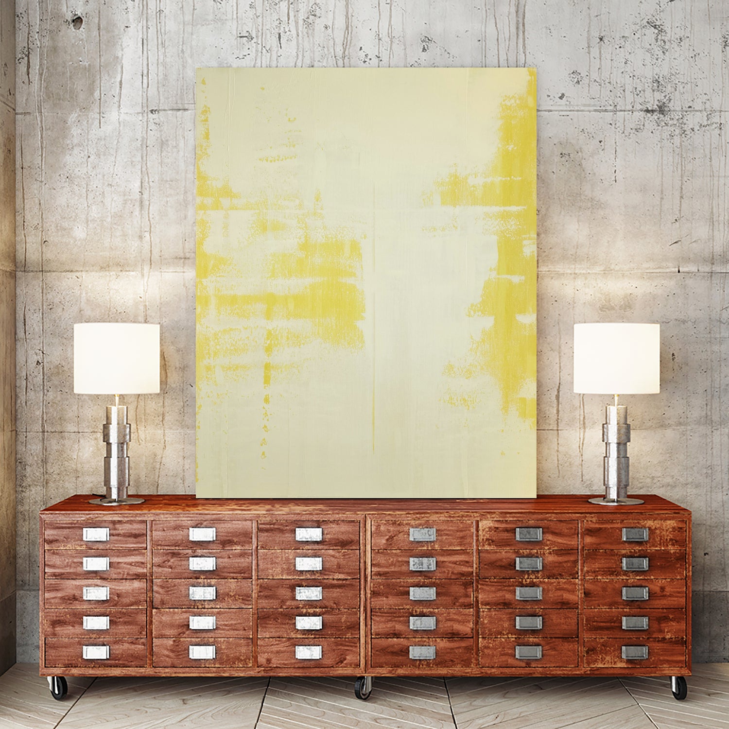 SUNNY SIDE UP by Gustaf Tidholm on GIANT ART - abstract yellow