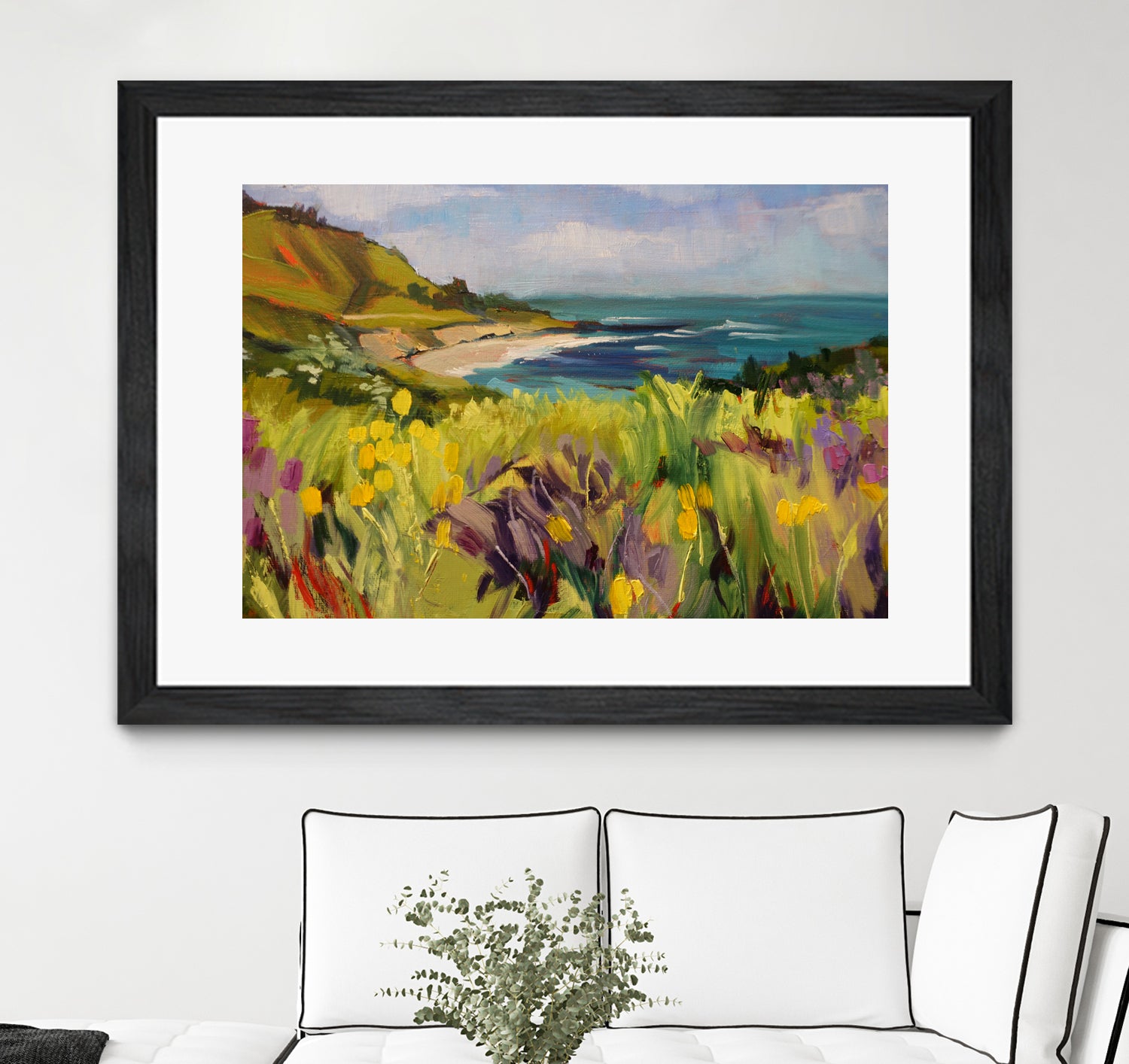 Coastal California  by Maxine Shore  on GIANT ART - green landscape  coast