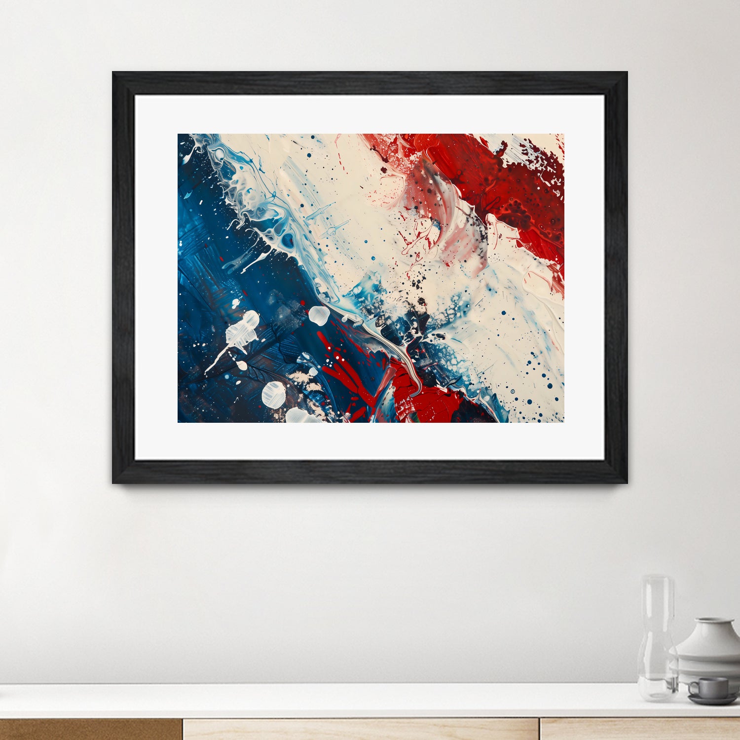 Red White and Blue by Andreas Magnusson on GIANT ART - abstract art