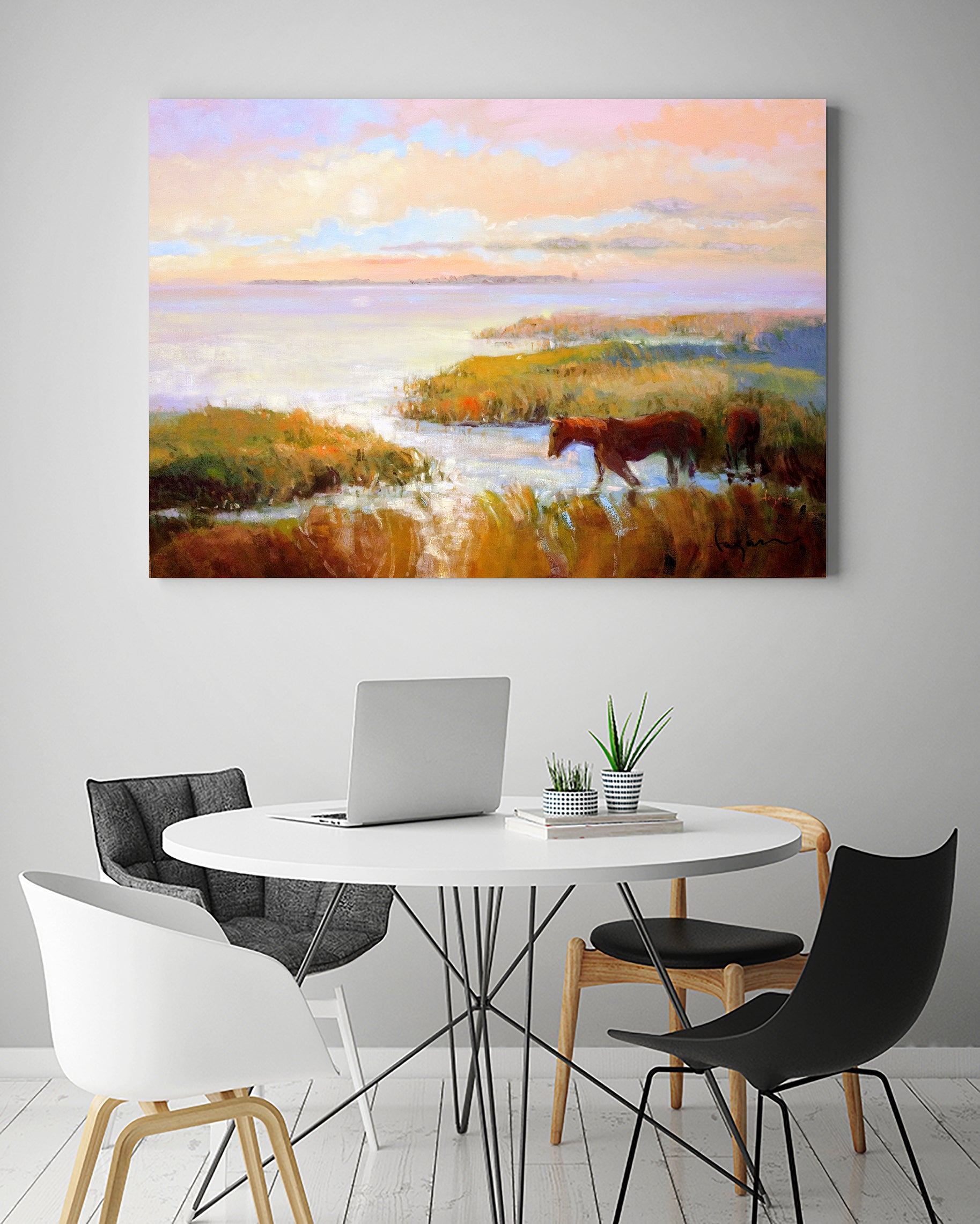 Serene Marshscape by Dorothy Fagan  on GIANT ART - animal