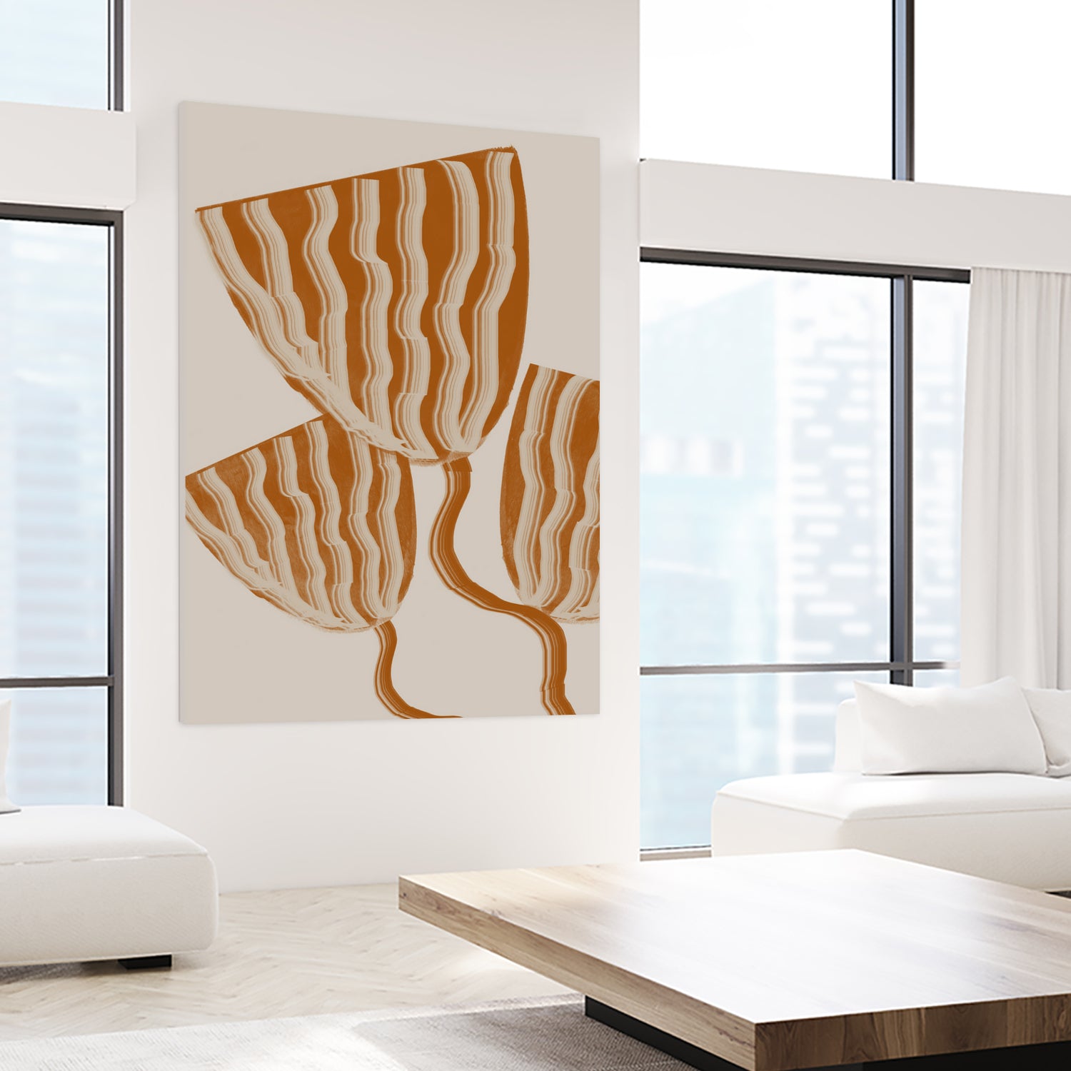 Modern Flowers by THE MIUUS STUDIO on GIANT ART - botanical flower 