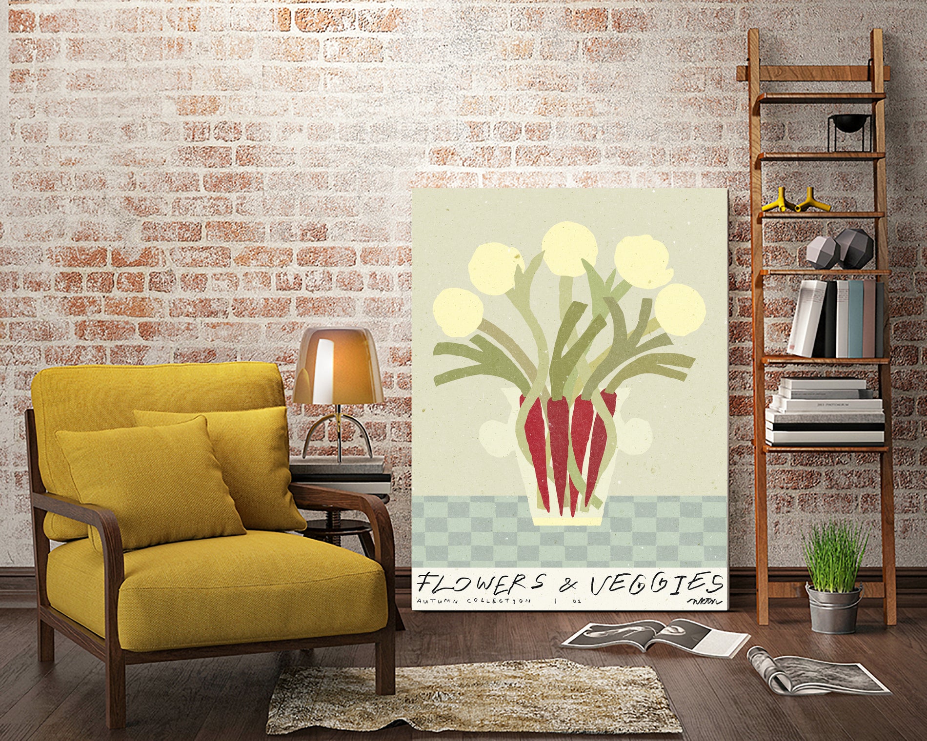 Flowers a Veggies 01 by NKTN on GIANT ART - flowers and plants text