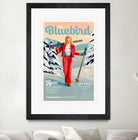 The Bluebird Daily Pinup Ski Art by The Whiskey Ginger on GIANT ART - figurative text