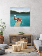 Swimmer At Lake by Sarah Morrissette on GIANT ART - figurative diving board