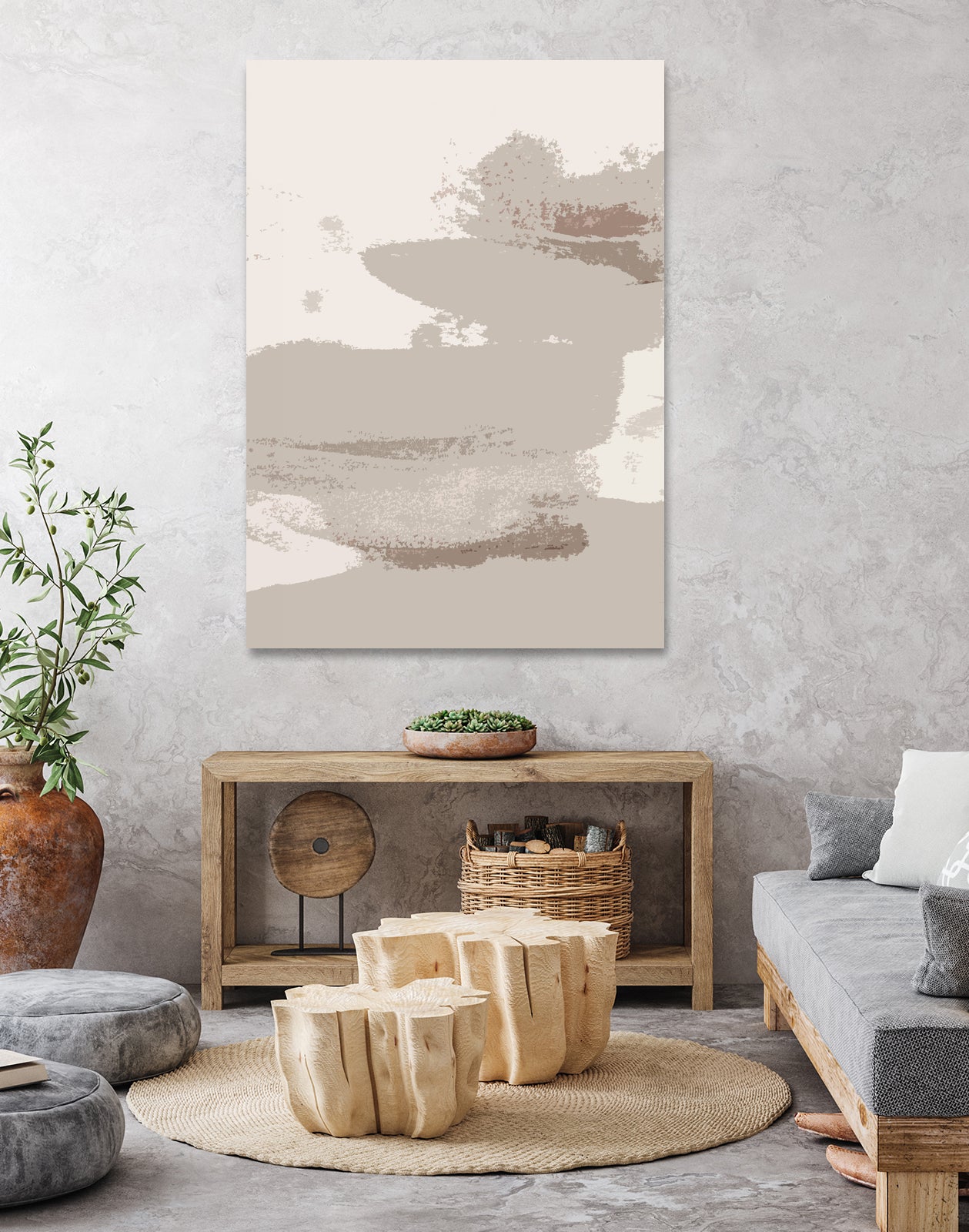 Pastel Brush Strokes by Iris Lehnhardt on GIANT ART - abstract modern farmhouse