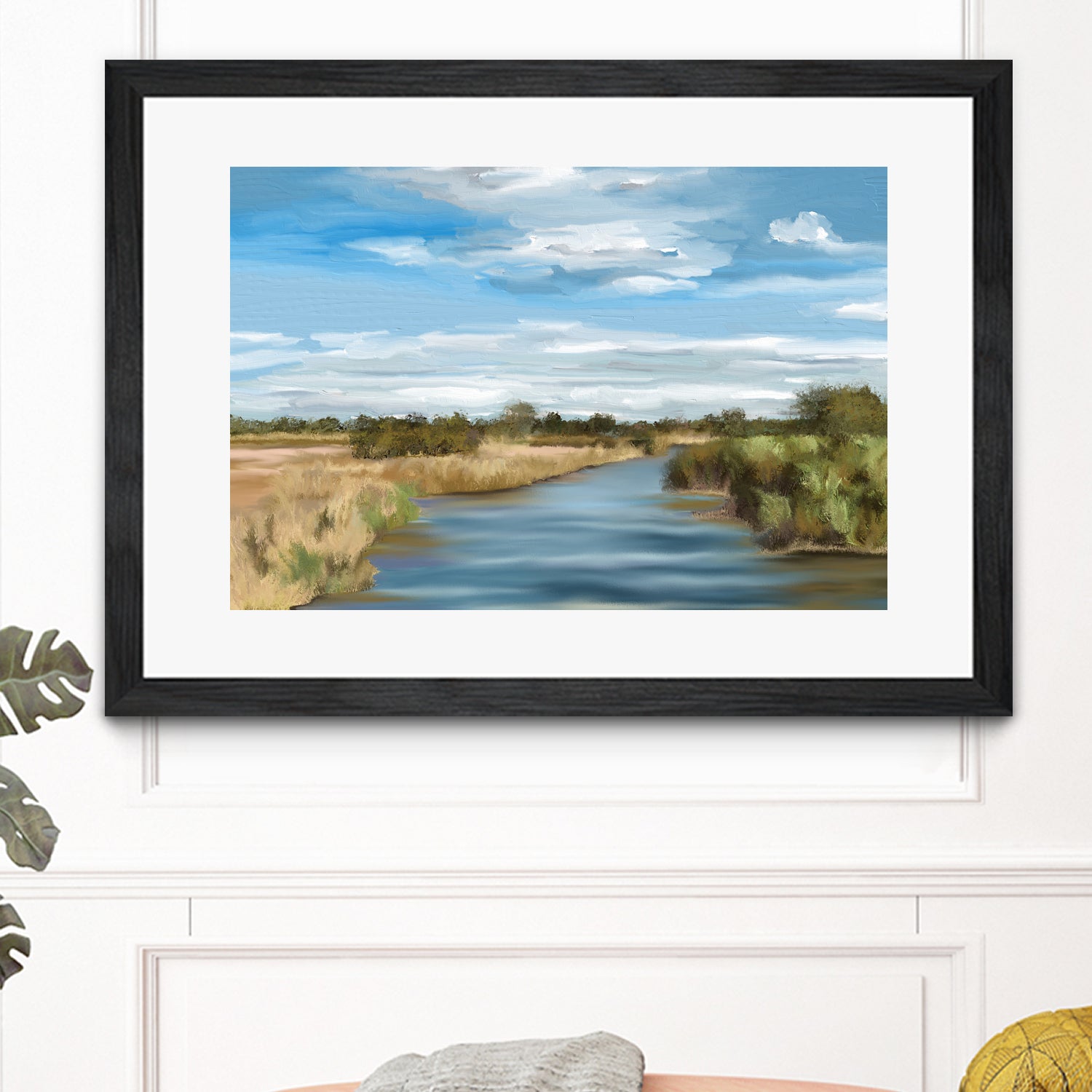 River of Reeds, Botswana by Jenna Alheit on GIANT ART - green landscape 