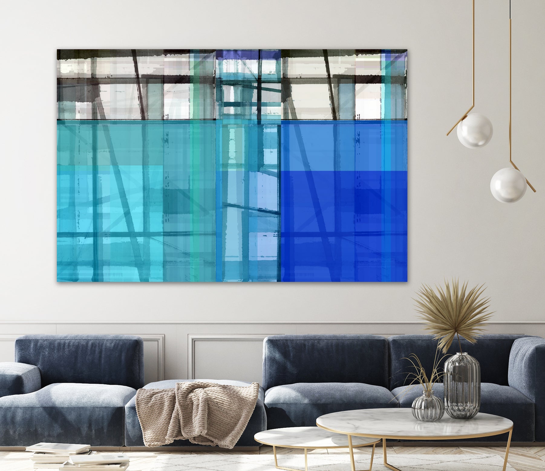Living By The Ocean 1 by Cartissi on GIANT ART - blue abstract
