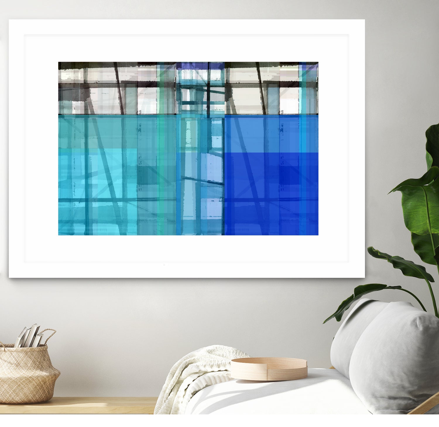 Living By The Ocean 1 by Cartissi on GIANT ART - blue abstract