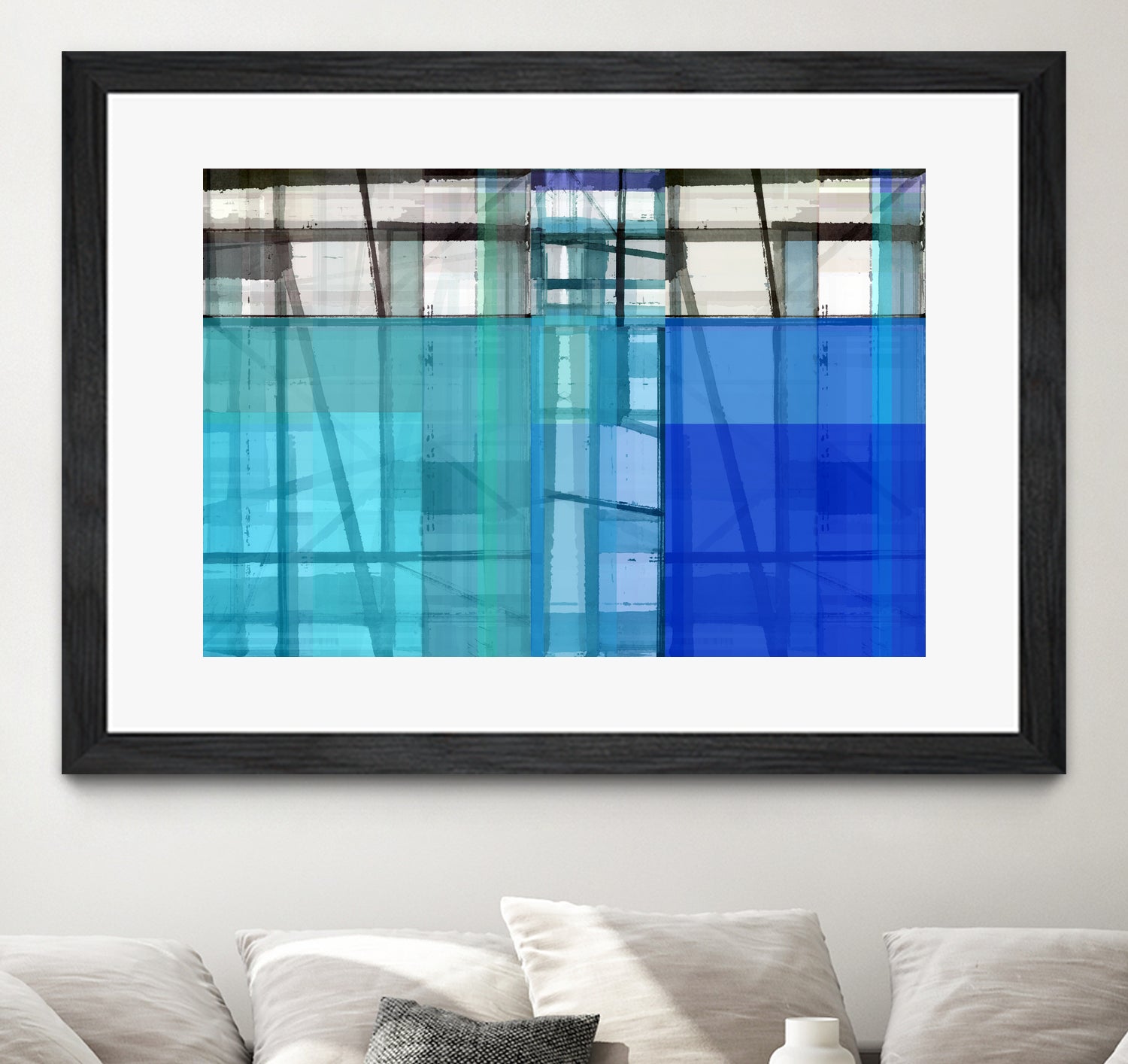 Living By The Ocean 1 by Cartissi on GIANT ART - blue abstract