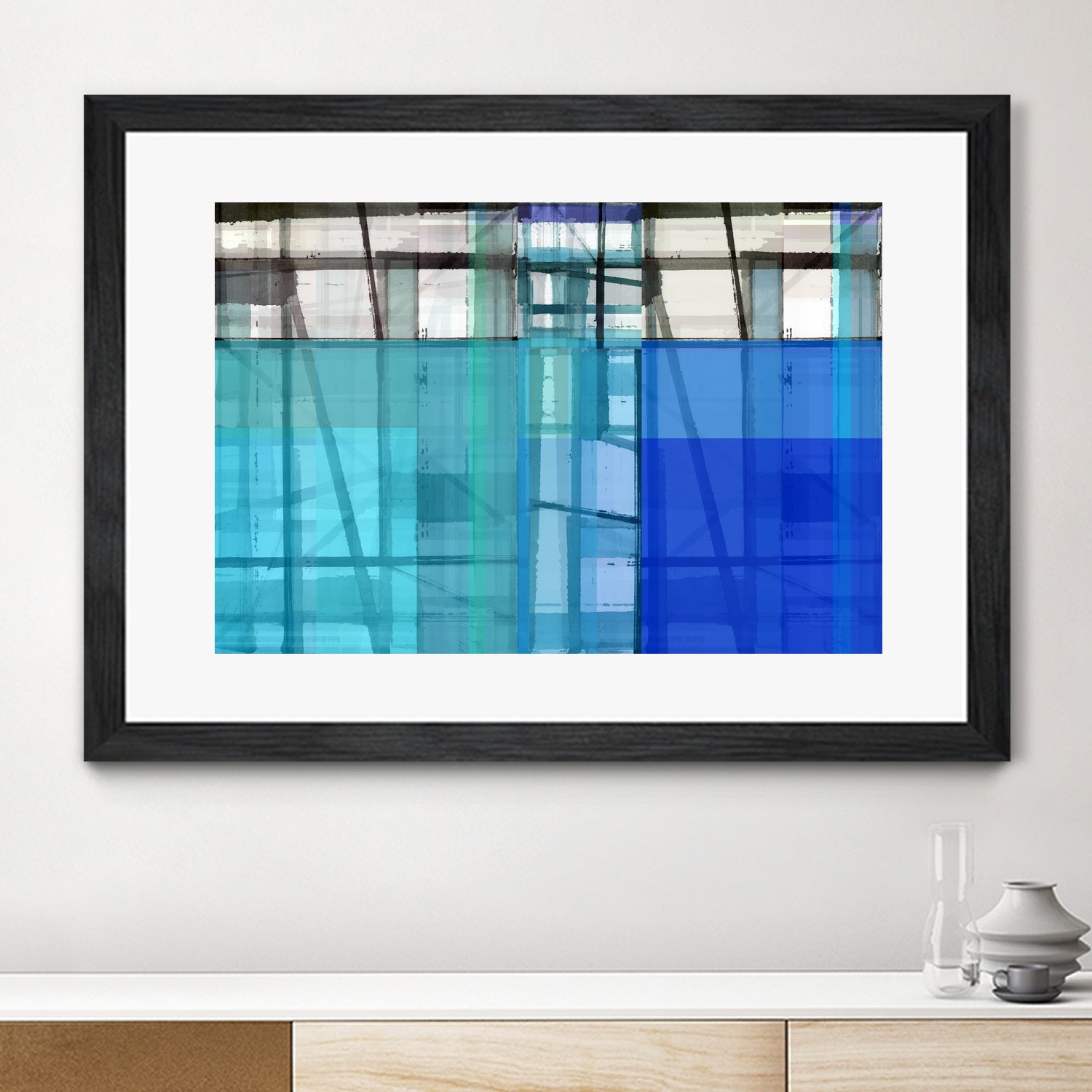 Living By The Ocean 1 by Cartissi on GIANT ART - blue abstract