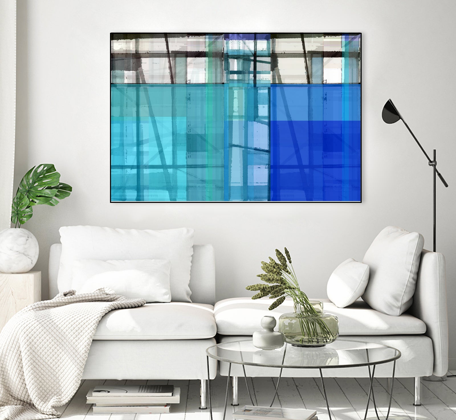 Living By The Ocean 1 by Cartissi on GIANT ART - blue abstract