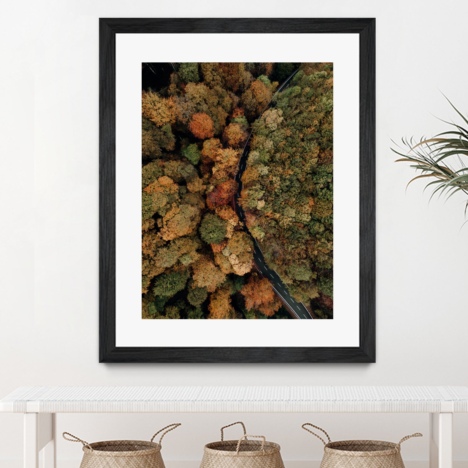 Autumn's Winding Path by Javier Pardina on GIANT ART - forest landscape  forest