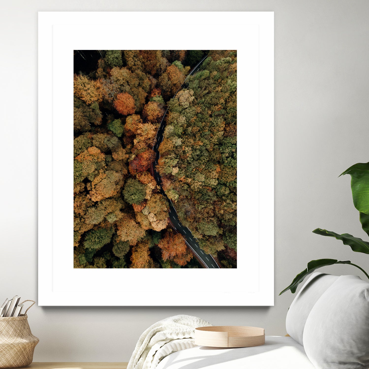 Autumn's Winding Path by Javier Pardina on GIANT ART - forest landscape  forest