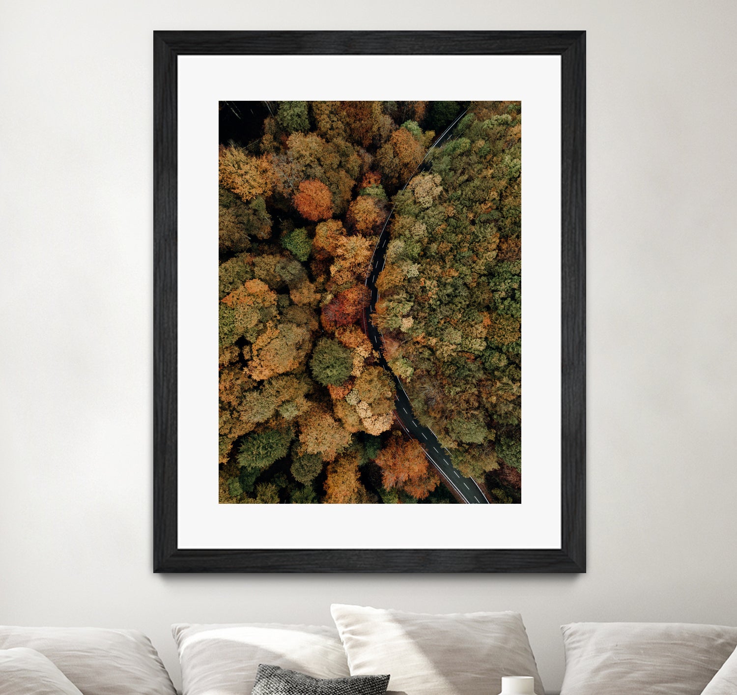 Autumn's Winding Path by Javier Pardina on GIANT ART - forest landscape  forest